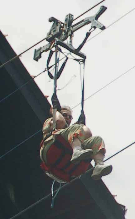 annie on zip line